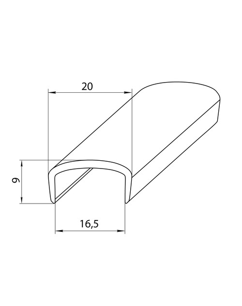 Кромочный профиль 23
