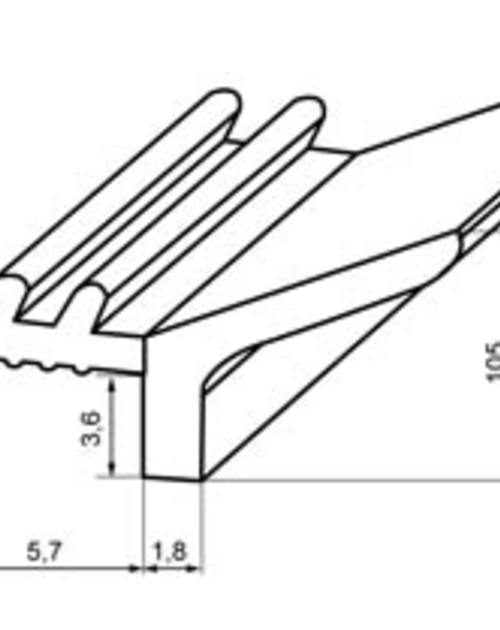 Профиль 98 для крепления стекла