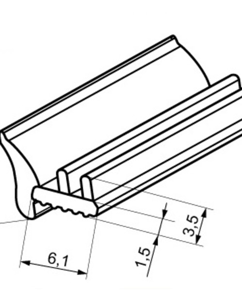 Профиль для крепления стекла 131