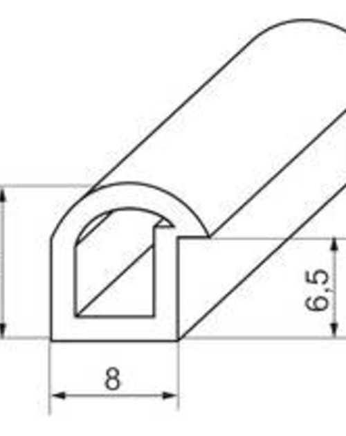 Профиль 106 для крепления стекла